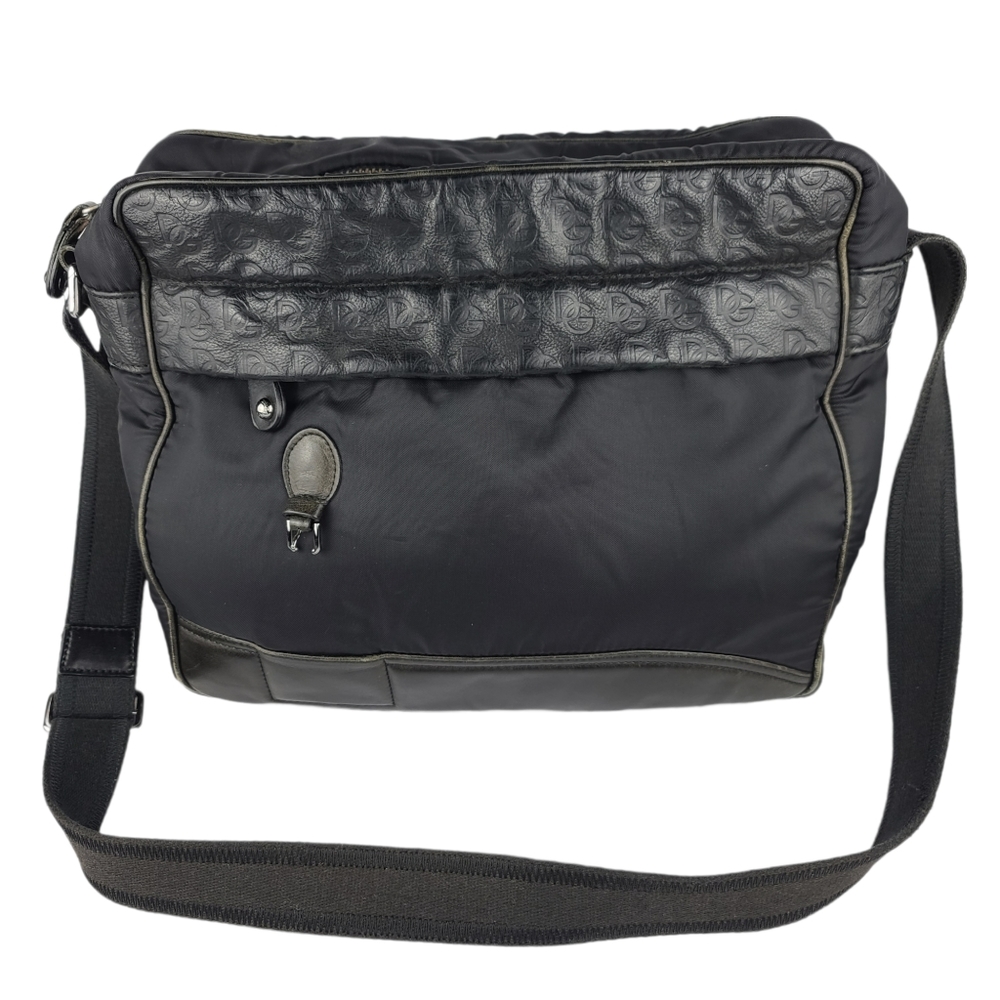 Dolce & Gabbana Nylon Leather Black Bag